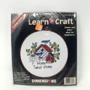 Dimensions Learn A Craft Cross Stitch Kit Cheep Rent Home Tweet Home 72315