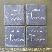 Personalised Name Slate Coasters