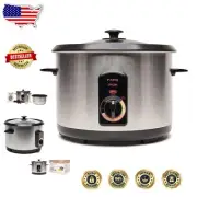 20-Cup Electric Rice Cooker - Perfect for Persian Cuisine and Easy Cleanup