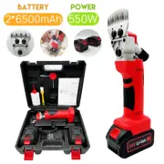 Cordless Electric Sheep Shears Wool Shear Clipper Livestock Shearing 2 Battery