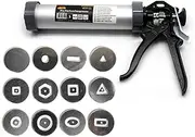 Clay Extruder Gun, Clay Extruder Tool with 12 Different Molds, Multicolor