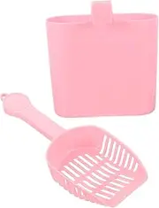 Cat Litter Cleaning Shovel Set Pet Litter Scoop with Holder Sturdy Easy to Clean for Pet Stores Household Use