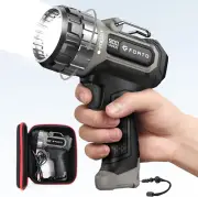 Foco compacto recargable con enfoque ajustable