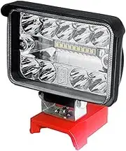 Fxvhojq 3 Inch LED Work Light for Milwaukee M18 20V Lithium Batteries Super Bright 180 Degree Rotation Jobsite Light Portable Handheld Flashlight