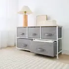5 Drawer Storage Chest - Grey