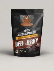 BEEF JERKY TRADITIONAL 200G WEST AUSTRALIAN OUTBACK PREMIUM BEEF FACTORY FRESH