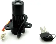 Ignition Switch for Keeway for RKS 125 150 200 for Empire Motorcycle Ignition Switch Locks 6-hole Fuel Tank Cap Cover Seat Key Lock Motorcycle Ignition Switch Lock(Ignition Lock)