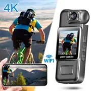 WiFi 4K Camera Camcorder 1080P Body Police Cam With Audio Video DVR IR Night Cam