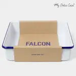 FALCON 獵鷹琺瑯 琺瑯2合1烤盤 托盤 琺瑯盤 方盤 藍白[美學生活]