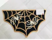 Loloi Halloween Spider Web hand hooked scatter Accent Tik Tok Rug 20 x 32 in