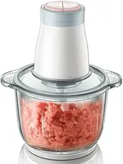 Food Chopper, Food Processor, Electric Food Chopper for Meat, Vegetables, Fruits and Nuts, Blenders for Kitchen, Fast & Slow 2 Speeds,4 Sharp Blades