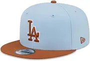 New Era LA Los Angeles Dodgers 9FIFTY Elements Color Pack Snapback Cap, Adjustable Hat Blue, Blue, One Size