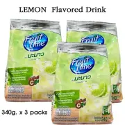 340gx3 Nestle Instant Mixture Powder Drink Lemon Flavor Fruit Time Easy to Brew