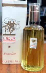 Vintage 1960 ORGIA Myrurgia Cologne Perfume 2 oz 60 ml Spray Atomizer Refillable