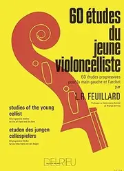 Delrieu 60 Studies of the Young Cellist Book