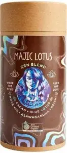 NATURALLY DRIVEN Organic Latte Majic Lotus Zen Blend (Cacao, Blue Lotus, Rosehip, Ashwaganda + Reish