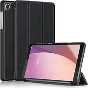 USTIYA Case for Lenovo Tab M8 4th Gen TB-300 Cover Protective Table Lightweight Shell Stand (Black)