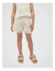 [Seed Heritage] Flower Crochet Short in Milk