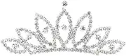 [MAGICLULU] Children Tiara Hair Clips for Girls Barrette Clip Tiny Comb Holy Communion Hair Accessories Tiara Crown for Child Kids Tiara Hair Comb Silver Hair Clips Small Headdress Princess, Medium,
