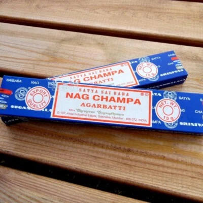 2 Original Satya Sai Baba Nag Champa Sticks Incense Genuine Agarbatti Sawan Puja