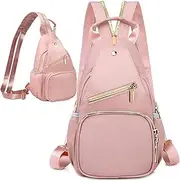 Xsecnua Sling Bag for Women, Mini Backpack Sling Backpack, Small Backpack Small Daypack Crossbody Bags for Travel