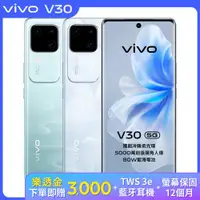 在飛比找ETMall東森購物網優惠-【贈$3,000樂透金】vivo V30 6.78吋 (12