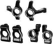 INJORA Aluminum Front Steering Knuckles, Caster Blocks C Hubs and Rear Hubs for 1/24 Buggy Losi Micro-B Upgrade