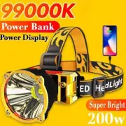 Super Bright LED Headlamp Head Flashlight Rechargeable Tactical Torch Waterproof