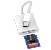 For iPhone 15 to SD TF Card Camera Reader for Samsung, MacBook, iPhone 15