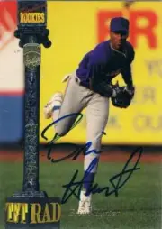 1994 Signature Rookies Tetrad Autographs # Brian Hunter Rookie Card Auto /7750