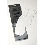 FOX Vue Standard Roll Off Tear-Offs, white for Men One Size