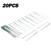20PCS Synthetic Artificial Grass Turf Pins U Fastening Lawn Tent //Pegs Mat