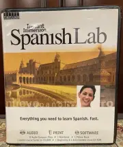 Instant Immersion Spanish Lab Complete Boxed Set Unopened With NIB with Case