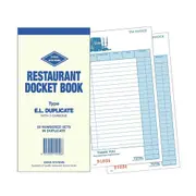 Zions Duplicate Restaurant Docket Book (210x100mm)
