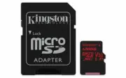 KINGSTON MicroSD 128GB 100MB/s read and 70MB/s write with SD adapter SDCR/128GB