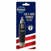 1X Barbasol Battery Powered Ear Nose Trimmer w/ Stainless Steel Blades NewSEALED