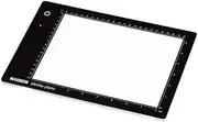 Kaiser 202454 Slimlite Plano 5000K 10.5x15.5 Battery/AC Lightbox with USB Cable and Charging Adapter, Black