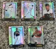 5 1998 BOWMAN CHROME INTERNATIONAL REFRACTOR PONSON BRADY ANDERSON ORIOLES MINT