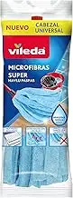 Vileda Microfibre mop Strips, Universal Head, Blue, Talla unica