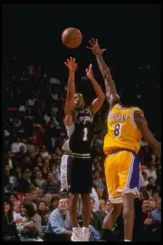 Guard Cory Alexander San Antonio Spurs in action the Los Angeles L- Old Photo