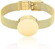 KBFDWEC 22cm Cremation Jewelry Urn Bracelet for Ashes Memorial Urn Bangle Locket Ashes Holder Adjustable Watch Band Keepsake Jewelry Gold