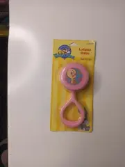 Baby Looney Tunes Lollipop Rattle Baby Tweety Bird Pink New 2006