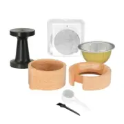 Coffee Pods Tamper Plastic Texture Refilling Device for Coffee Machines with Lid
