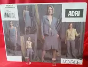 Vogue Pattern 2817 - Adri Designer - Misses Jacket, Top, Dress, Skirt, Pants
