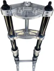 Sly Fox SF14TK-1 - 49mm Triple Tree Conversion Kit, Raw Chrome Aluminum