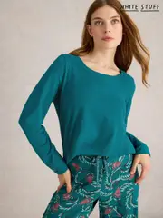 White Stuff Green Eva Jersey Pyjama Top (AV1545) | $42