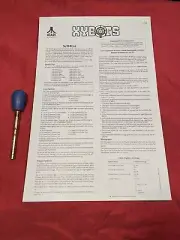 ATARI Xybots Upright Arcade Back Door Sheet New.