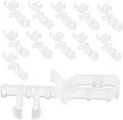 Alipis 12 Pack Acrylic Blind Valance Clips Valance Retainer Clips for Window and Vertical Blinds