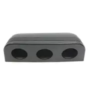 Triple Hole Surface Mount Inlet Socket Heavy Duty Plastic 30mm Diameter