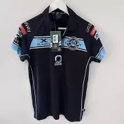 Cronulla Sharks 50th Anniversary Jersey Polo Shirt - Mens Size Small - New Tags